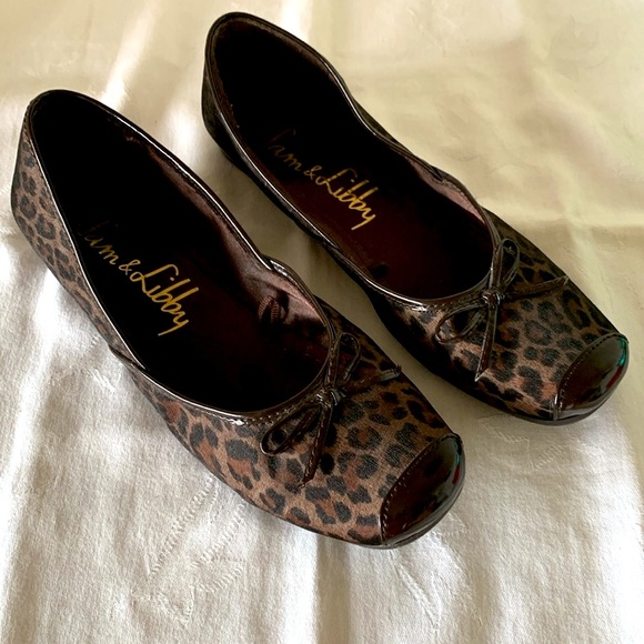 Sam & Libby Leopard Print Flats - size 8.5 - Picture 2 of 9